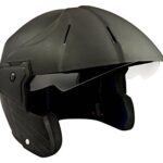 Sage Square Deltz Power (ISI Certified) Open Face Helmet , Black Matte , Extra Large, Cycling