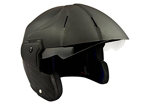 Sage Square Deltz Power (ISI Certified) Open Face Helmet , Black Matte , Extra Large, Cycling