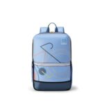 American Tourister Aleo 3.0, 20L Volume 2 Compartment School Backpack with Front Organizer and Spacious Interiors for Girls and Boys – Blue