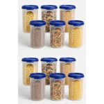 Sulfar Round Modular Container Set – 500 ml, Airtight & BPA-Free (Pack of 12)