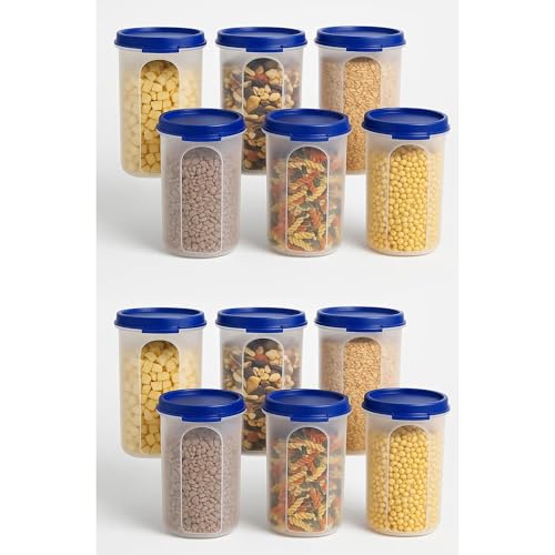 Sulfar Round Modular Container Set – 500 ml, Airtight & BPA-Free (Pack of 12)