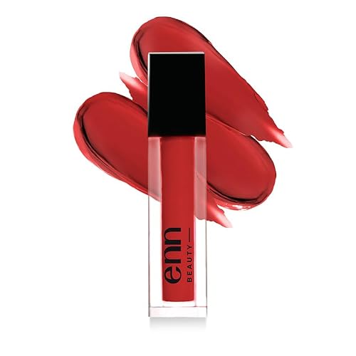 Enn Beauty Semi Matte Red Liquid Lipstick, Long Lasting Waterproof Non Transfer Smudge Proof, Sangria Red – 1.5 ml