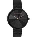 French Connection Stainless Steel Analog Black Dial Women’s Watch-Fcl21-B
