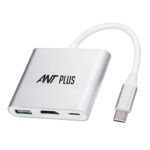 Ant Plus Booster 301 USB 3.1 Type-C to HDMI/USB3.0/Type-C Adapter – White