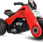 Miss & Chief Ninja Ride-on with Lights & Music, Battery Operated, Electric Superbike Bike Battery Operated Ride On(Red)