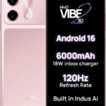 HMD Vibe2 5G (Peach Pink, 128 GB)(4 GB RAM)