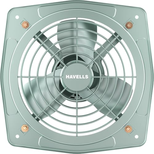 Havells Ventil Air DSP 230mm Exhaust Fan | Strong Air Suction, Rust Proof Body |Suitable for Bathroom, Kitchen, and Office| Warranty: 2 Years | (Pack of 1, Pista Green)