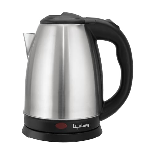 Lifelong ISI Certified Electric Kettle 1.5L with Stainless Steel Body,1500 W Easy and Fast Boiling of Water for Instant Noodles, Soup, Tea etc. (1 Year Manufacturer’s Warranty, Silver, LLEK23)
