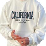 Noble Monk Men’s Baggy Fit Sweatshirts | Aesthetic Drop Shoulder Oversized Sweatshirt | Long Sleeve Sweatshirts for Men