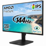 Acer KA2 60.45 cm (24 inch) Full HD LED Backlit IPS Panel with 6 axis Color Adjustment, 2X2W Inbuilt Speakers, Display Widget, VisionCare, ENERGY STAR Certified, Robust Stand Monitor (KA242Y)(Frameless, AMD Free Sync, Response Time: 1 ms, 144 Hz Refresh Rate)