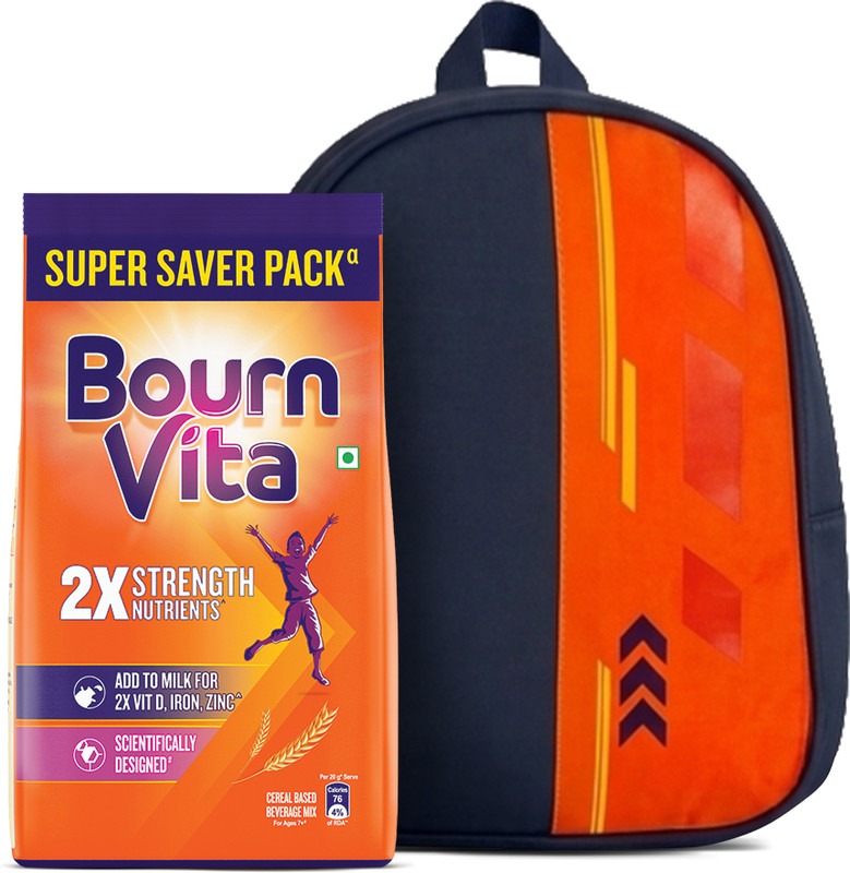 Bournvita Chocolate Nutrition Drink Pouch with Bagpack(1 kg)