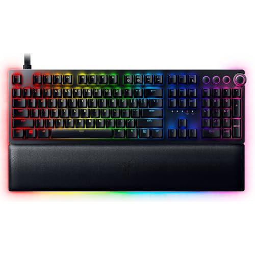 Razer Huntsman V2 Analog Gaming Keyboard Analog Optical Switches, Powered Chroma RGB Full Siz Black – Rz03-03610100-R3M1, Wired
