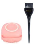 Midazzle Silicone Bath Brush Set, Body Wash Scrubber with Hair Dye Brush, 2 Pieces