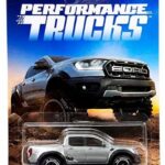 Hot Wheels Toy Car or Van, 1:64 Scale 19 Ford Ranger Raptor Die-Cast Surf’s Up Vehicle with Enhanced Deco Execution & Authentic Details