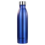 PEARLPET S10 Stainless Steel Single Wall Water Bottle, Light Weighted Leak-Proof Use for Office, School, Outdoor & Gym, 1000ml- Blue