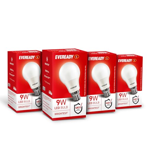EVEREADY 9W LED Bulb, Cool Day Light (6500K), B22 Base