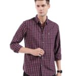 The Indian Garage Co Checks Casual Shirts Slim Fit Navy Blue X-Large