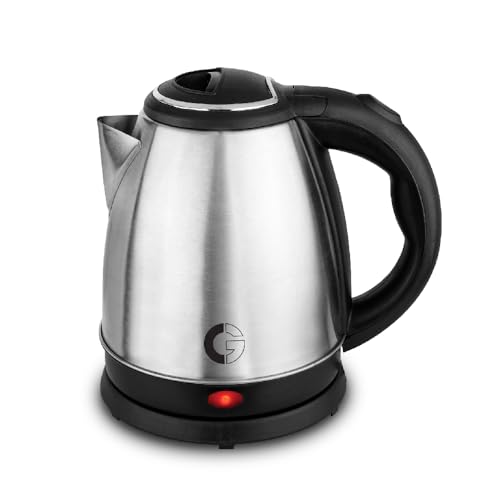 CG – EKSS18 SS 1.8 Ltr Electric Kettle 1350W with Dry Boil Protection, Auto Cut Off, Cool Touch Ergonomic Handle, Double Wall Insulation, 2 Yr Replacement Manufacturer Warranty – Black