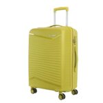 Kamiliant by American Tourister Rock-Lite Medium 68 Cm Check-in Hard Sided Trolley Bag for Men & Women, Suitcase 66L for Travel with 3 Digit Combination Lock – Cress Green