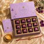 MALVAS FOOD Rakhi Gift Hamper for Brother | Raksha Bandhan Gift Box with Designer Rakhi, 12 Assorted Chocolates (Dry Fruit, Mix Seeds & Premium Chocolates), Roli Chawal Chandan Mishri & Greeting Card | Ready-to-Gift Festive Combo