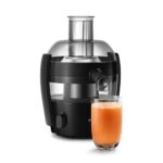 Philips HR1832/00 Centrifugal Juicer Fruits & Vegetables | 500W Juicer | 1.5L Capacity | XL Feeding Tube | QuickClean Technology | Compact Design | Ink Black