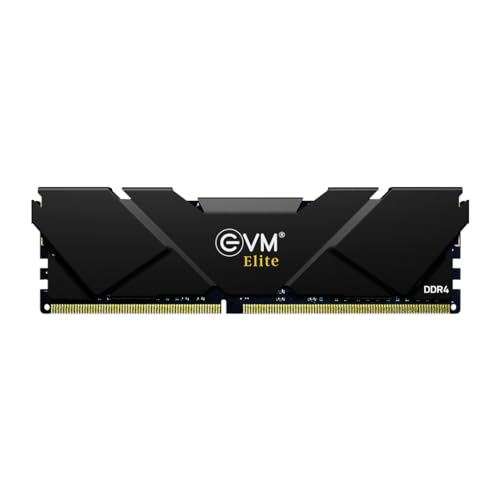 EVM Elite 16GB DDR4 3200MHz Gaming Desktop RAM – Intel XMP & AMD EXPO, Aluminum Heat Sink, CL15, 1.2V Low Voltage, 288-Pin Long-DIMM, 10-Year Warranty (EE16G32DT)