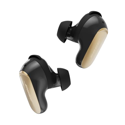 Bose New QuietComfort Ultra Bluetooth Earbuds (2nd Gen), Wireless Noise Cancelling Earbuds, Up to 6 Hours Battery, IPX4 Rating, Immersive Audio, Deep Bass, Desert Gold – Limited Edition Color