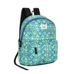 Genie Ikattish Casual Backpack, Teal | Lightweight Daypack for College, Travel & Daily Use | Women & Girls