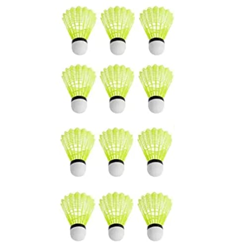 Haarlosy Facto Power (Pack of 5), Badminton Shuttle Cock, Green Color, Plastic Make with Cork On The Face (Low Speed)