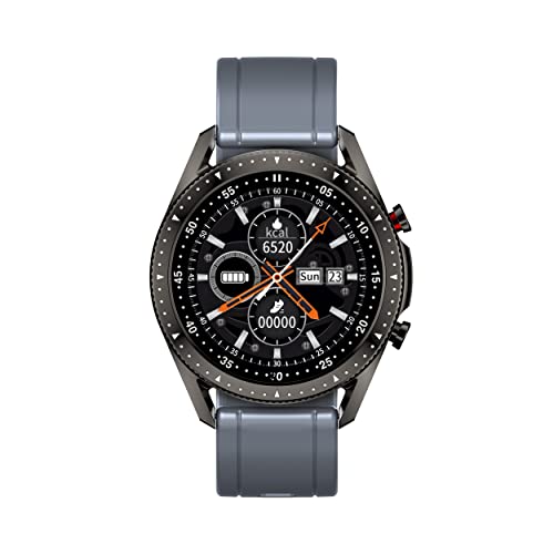 Kratos Gear fit pro KR SW 12 Smart Fitness Watch, 3D Streamlined Body, Dust and Water Resistant IP67 Rating, Smart Sport Modes, 1.3 Inch, Bluetooth Calling, Sleep & Stress Monitoring 220mAh – Grey