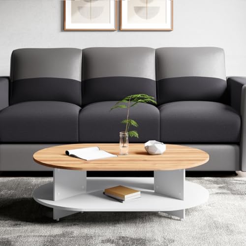 Interio by Godrej Coffee Table Osaka Small Engineered Wood Coffee Table, 1-Year Warranty, Remini Walnut, Knock Down