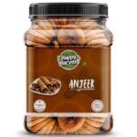 HAPPY HARVEST Dry Figs (Anjeer) | Soft Natural Dried Anjeer | Fiber Rich Healthy Dry Fruit Snack | Suitable For Milkshakes Desserts Fasting & Daily Nutrition | Ready To Eat Figs (1kg)