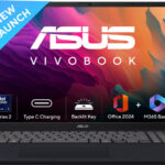 ASUS Vivobook 16 (2025) with Office 2024 + M365 Basic, AI PC Intel Core Ultra 5 Series 2 225H – (16 GB/512 GB SSD/Windows 11 Home) X1607CA-MB139WS Thin and Light Laptop(16 Inch, Quiet Blue, 1.88 Kg, With MS Office)