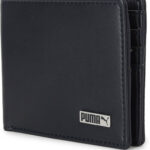 PUMA Men Blue Artificial Leather Wallet(6 Card Slots)
