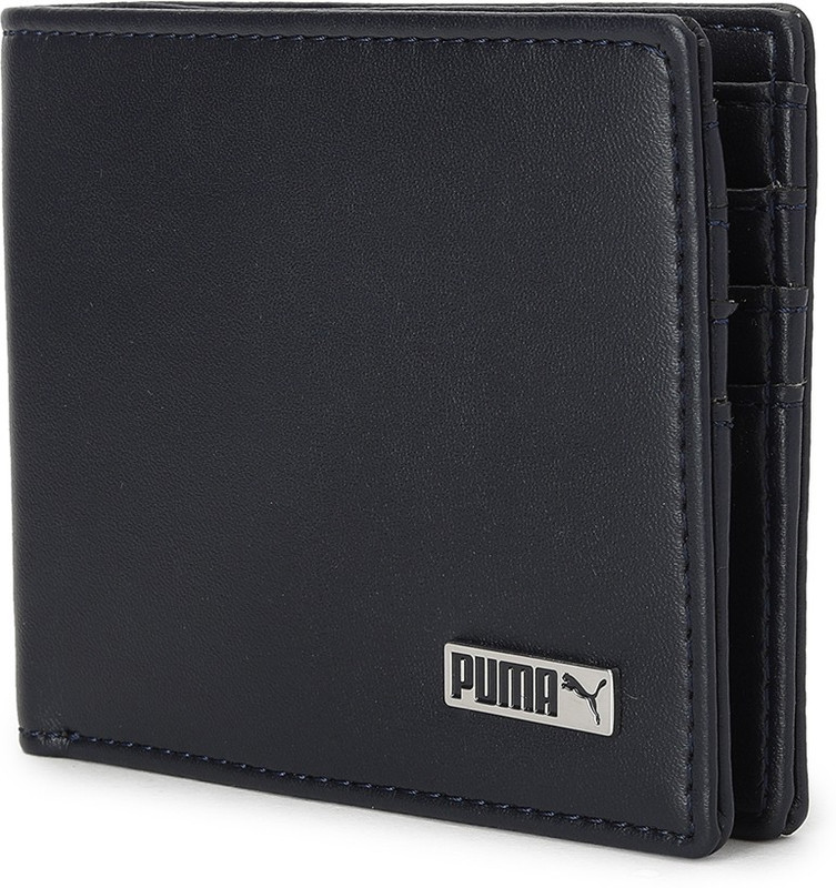 PUMA Men Blue Artificial Leather Wallet(6 Card Slots)