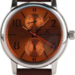 Daniel Klein Leather Analog Blue Dial Men’s Watch-Dk11842-5