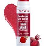 TrueWise® Tinted Lip Balm with SPF 50 PA+++ Brightening Beetroot Lip Balm For Dark Lips With Kojic Acid,Vitamin E, Soft, Glossy Lips- SPF lip balm for Women 5g