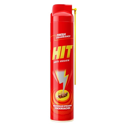 HIT Crawling Insect Killer Cockroach Killer Spray | Instant Kill | Deep-Reach Nozzle | Fresh Fragrance, 700ml
