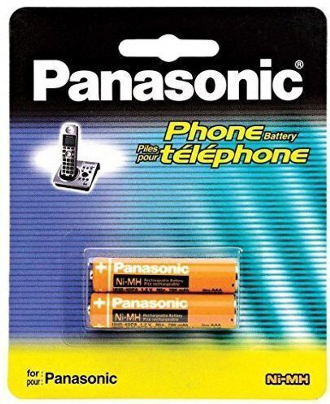 Panasonic Rechargeable Ni-MH AAA  For Cordless Phone And Toys  Battery(Pack of 2)