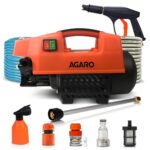 AGARO Supreme High Pressure Washer, Car Washer, 1800 Watts Motor, 120 Bars, 6.5L/Min Flow Rate, 8 Meters Outlet Hose, Portable, Car, Bike & Home Cleaning,Orange