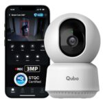 Qubo Smart Cam 360° 3MP | No SD Card Required, Records Directly on Cloud | 2026 Edition – by Hero Group | STQC Certified | AI Person Detection | Intruder Alarm | Night Vision | Two-Way Talk