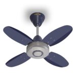 ACTIVA Ornet 600mm Ceiling Fan for Kitchen & Small Rooms | 4 Blade High Speed Fan | 850 RPM Powerful Air Delivery | Anti-Dust Coating | Energy Efficient Ceiling Fan | 2 Years Warranty | Silver Blue
