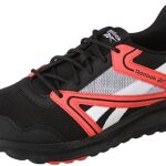 Reebok Men Synthetic/Textile Super Sonic Run M Running Shoes Black/White/SEMI Orange Flare UK-6