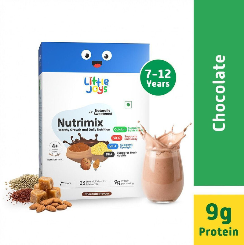 Little Joys Nutrimix for Kids 7-12 years |Chocolate Flavour| Overall Development & Immunity(1 kg)