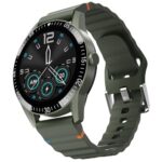 Fire-Boltt Talk Round Smart Watch 1.39″ TFT Display with Bluetooth Calling, Dual Button, Voice Assistance, SPO₂ & Heart Rate Monitor, 120+ Sports Modes, Smartwatch for Men & Women – Green