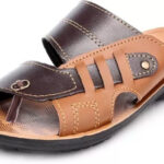 CALCADOS Men Flip Flops(Khaki , 9)