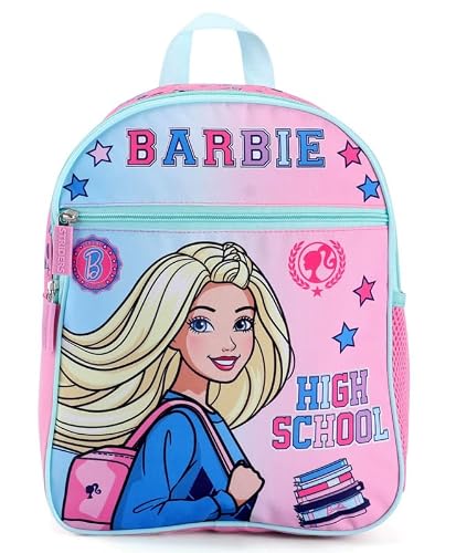 STRIDERS Barbie School Bag Dreams in Style for Kids – Stylish, Trendy Backpack with Padded Comfortable Straps & Spacious Compartments – Ideal for Little Fashionistas – Age 2–4 Years – 13 inches