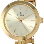 Titan Karishma Analog Champagne Dial Women’s Watch -NM2598YM01 / NL2598YM01