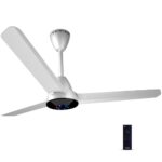 Colorbot Helix BLDC Ceiling Fans 1200mm | BEE 5 Star Rated Power Saver | AeroQuiet+ Technology | 370 RPM | Remote Control (Boost, Timer, LED, Reverse Mode) | 4 Years Warranty (Arctic White)