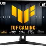ASUS TUF 68.58 cm (27 inch) Quad HD LED Backlit IPS Panel Gaming Monitor (TUF Gaming VG27AQ5A Monitor 27 QHD(2560×1440), 210Hz(OC) Fast IPS, 0.3ms)(Response Time: 1 ms, 210 Hz Refresh Rate)